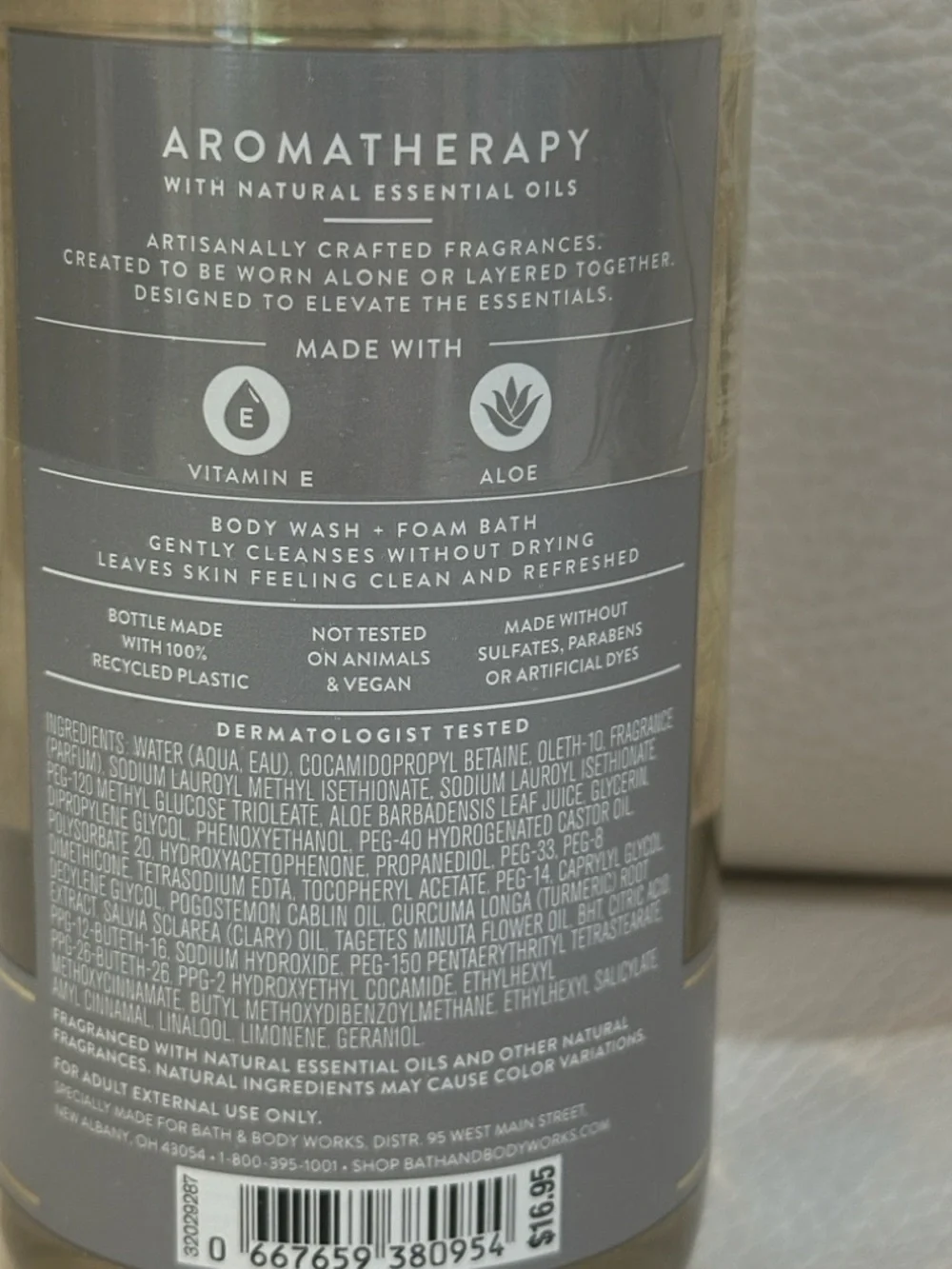 Bath and Body Works Black Tea Body Wash and Cream Set